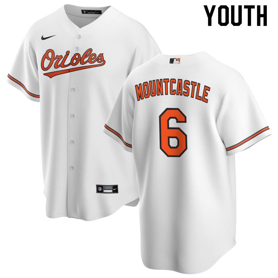 Nike Youth #6 Ryan Mountcastle Baltimore Orioles Baseball Jerseys Sale-White
